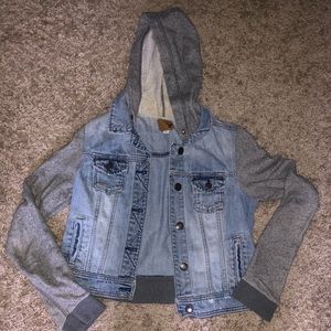 Denim hoodie